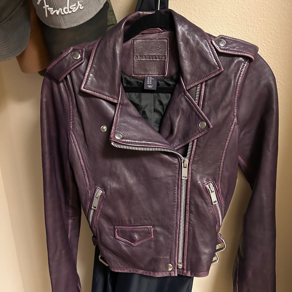 Amaryllis Soft Leather Moto Jacket